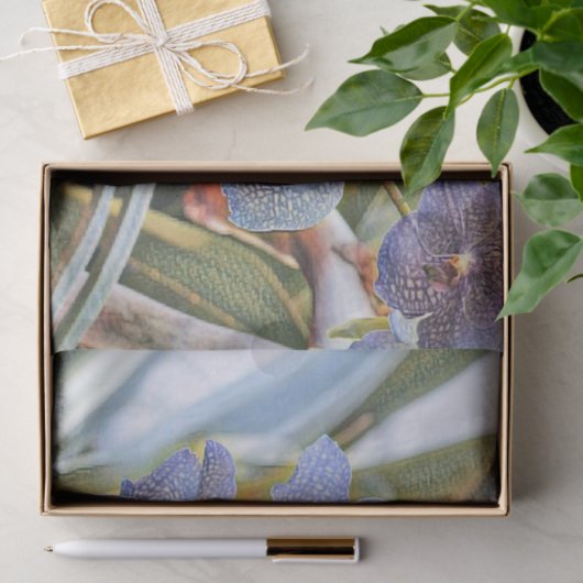 Blaue Lavander-Blume Seidenpapier (Geschenk)