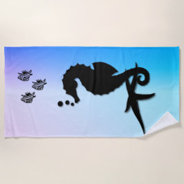 Blaue Lavendel Strandtuch