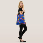 Blaue lebendige Schmetterlinge Tasche (Am Model)