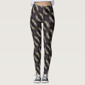 Blaue Lebenskraft Leggings (Vorderseite)