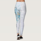 Blaue Leberblume Leggings (Rückseite)