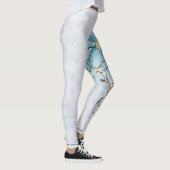 Blaue Leberblume Leggings (Rechts)