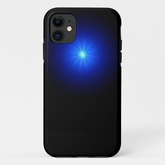 Blaue LED Case-Mate iPhone Hülle (Rückseite)