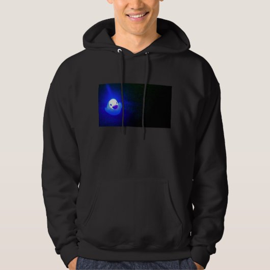 Blaue LED Duckie Hoodie (Vorderseite)