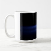 Blaue LED-Leuchten mit Lichtstrahl geschlossen Kaffeetasse (Links)