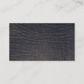 Blaue lederne Beschaffenheit Visitenkarte (Rückseite)