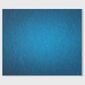 Blaue Lederoptik Geschenkpapier (Flach)