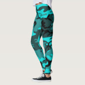 Blaue legging Camouflage Leggings (Links)