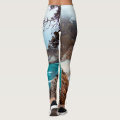 blaue Leggings (Rückseite)