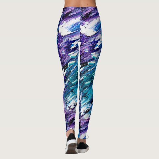 Blaue Leggings (Rückseite)