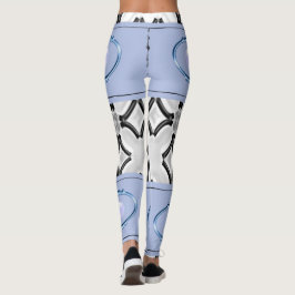 Blaue Leggings