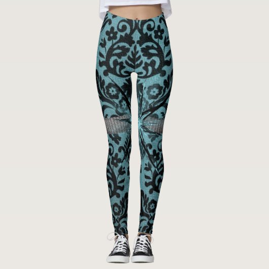 Blaue Leggings (Vorderseite)