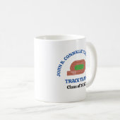 Blaue Leichtathletik-Mannschaft der High School pe Kaffeetasse (VorderseiteRechts)
