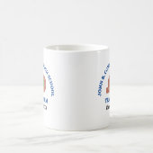 Blaue Leichtathletik-Mannschaft der High School pe Kaffeetasse (Mittel)