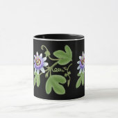 Blaue Leidenschafts-Blumen-Rebe-Tasse Tasse (Zentrum)