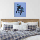 Blaue Leinwand (Insitu (Schlafzimmer))