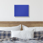 Blaue Leinwand-Wandkunst | Moderne minimalistische Leinwanddruck (Insitu (Schlafzimmer))