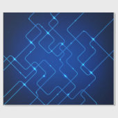 Blaue Leiterplatte Geschenkpapier (Flach)