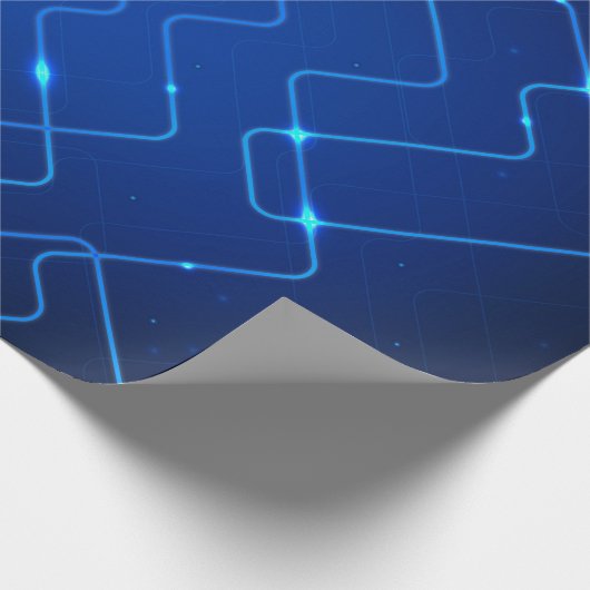 Blaue Leiterplatte Geschenkpapier (Ecke)