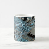 Blaue Leiterplatte Kaffeetasse (Mittel)