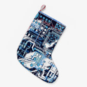 Blaue Leiterplatte Kleiner Weihnachtsstrumpf (Vorderansicht (hängend))