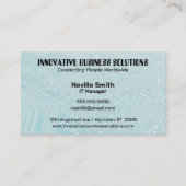 Blaue Leiterplatte Tech Computer IT Visitenkarte (Vorderseite)