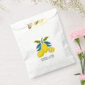 Blaue Lemon Wasserfarbe Mittelmeer Hochzeit Geschenktütchen (Versiegelt)