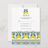 Blaue Lemon Wasserfarbe Mittelmeer UAWG Einladung (Vorderseite)