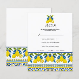 Blaue Lemon Wasserfarbe Mittelmeer UAWG Einladung