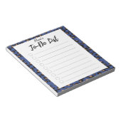 Blaue Leopard-Liste Notizblock (angewinkelt)