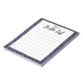 Blaue Leopard-Liste Notizblock (Rotiert)