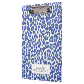 Blaue Leopard-Muster Klemmbrett (Links)