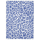 Blaue Leopard-Muster Klemmbrett (Rückseite)