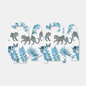 Blaue Leoparden und Schmetterling mit Palmen-Blätt Geschenkschachtel (Ungefaltet)