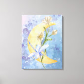 Blaue Libelle auf Leinwand (Vorderseite)