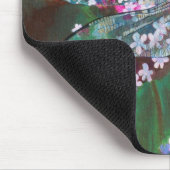 Blaue Libelle auf wilden Knoblauch Mousepad (Ecke)