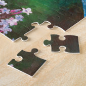 Blaue Libelle auf wilden Knoblauch Puzzle (Seite)