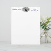 Blaue Libelle Briefkopf (Stehend Vorderseite)