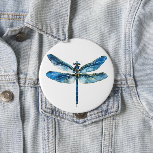 Blaue Libelle Button (Beispiel)