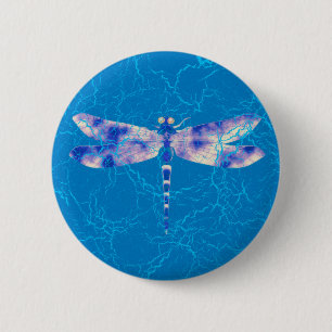 Blaue Libelle Button