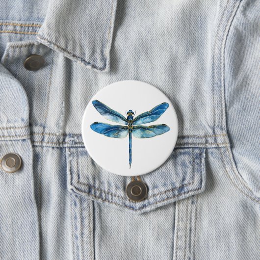 Blaue Libelle Button (Beispiel)
