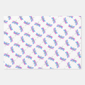 Blaue Libelle Geschenkpapier Set (Vorderseite)