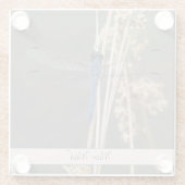 Blaue Libelle Glasuntersetzer (Rückseite)