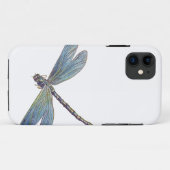 Blaue Libelle im Vintage-Stil Case-Mate iPhone Hülle (Rückseite (Horizontal))