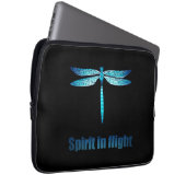 Blaue Libelle in der Illustration Laptopschutzhülle (Vorne Rechts)
