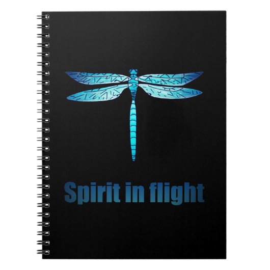 Blaue Libelle in der Illustration Notizblock (Vorderseite)