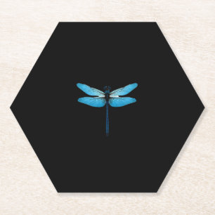 Blaue Libelle - Insekten-Wildlife-Tierliebhaber En Untersetzer