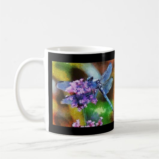 Blaue Libelle Kaffeetasse (Links)