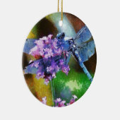 Blaue Libelle Keramik Ornament (Rechts)