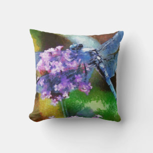 Blaue Libelle Kissen